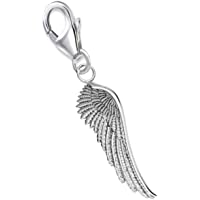 Colgante de alas de ángel- plata de ley 925- diseño de alas de ángel